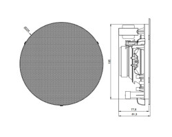 Потолочный динамик Audac CIRA724I/W  белый